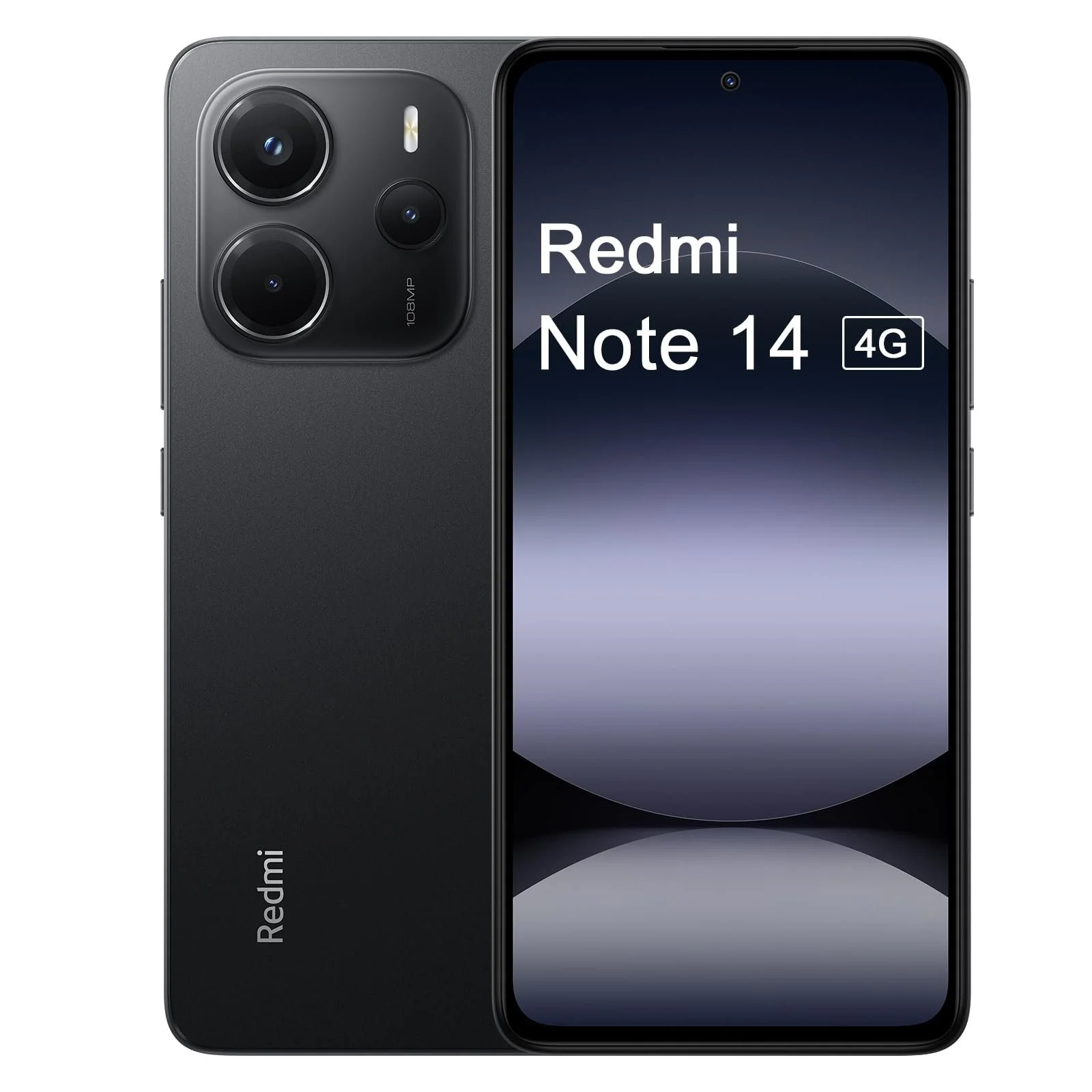 Смартфон XIAOMI Redmi Note 14 4G 8GB+256GB Octa-Core 120Гц AMOLED 5110мАг 33Вт Black (EU Version), фото №1