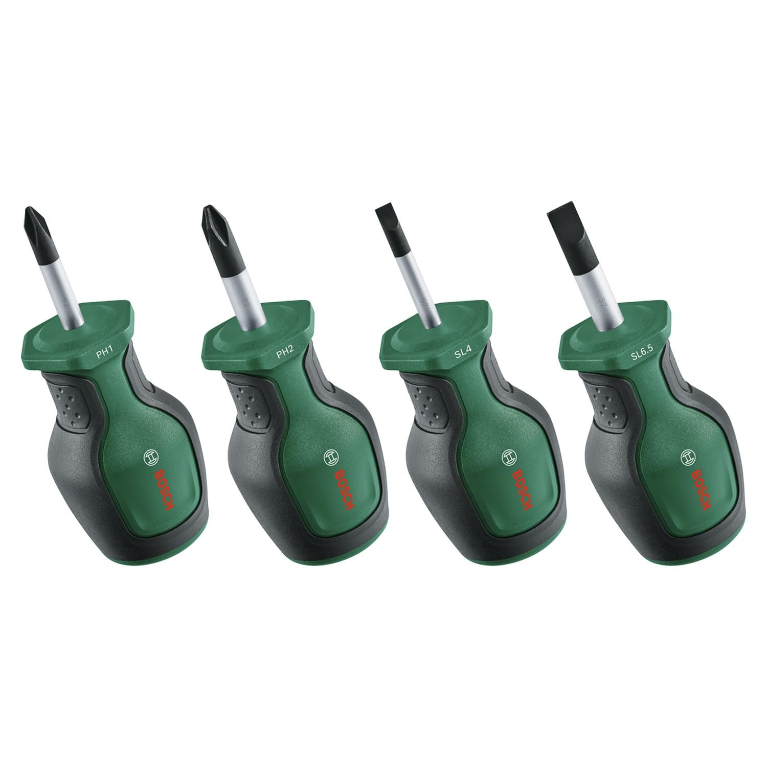 Набор коротких отверток Bosch Stubby 4 предмета PH/SL S2-сталь магнитные, фото №1 Набор коротких отверток Bosch Stubby 4 предмета PH/SL S2-сталь магнитные, фото №1