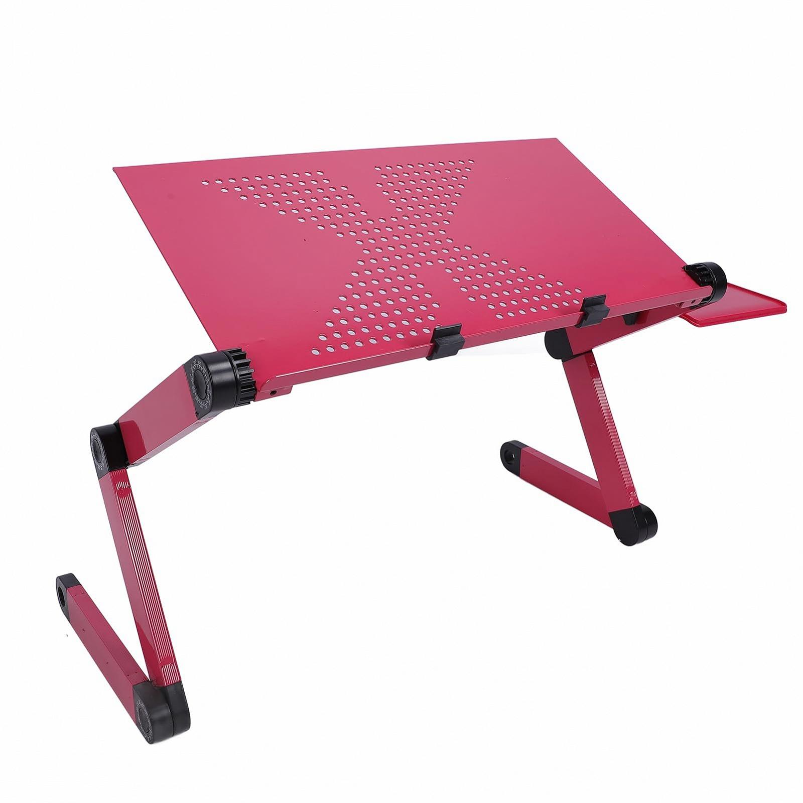 Подставка для ноутбука портативная, эффективная вентиляция, для домашнего стола Розовый, фото №2