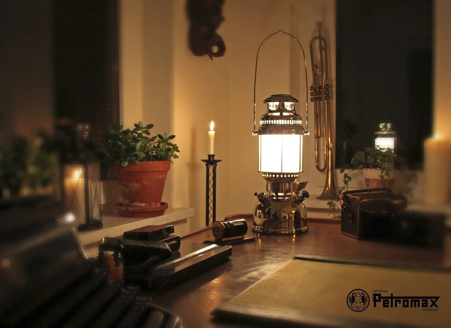 Настільна лампа Petromax HK500 HK500/829 електрична хром 60 W, фото №5