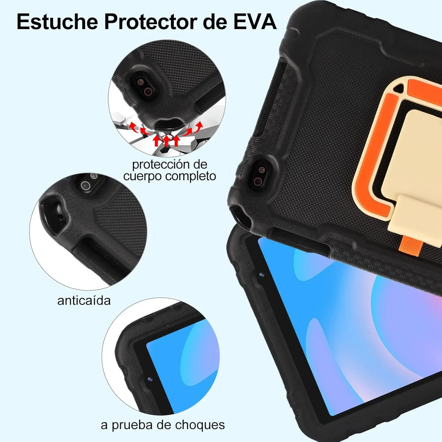 Планшет 10" HD Aokwei X500_T_US (8+6)/128Gb 8 ядер Android 13 8000 mAh Черный, фото №3