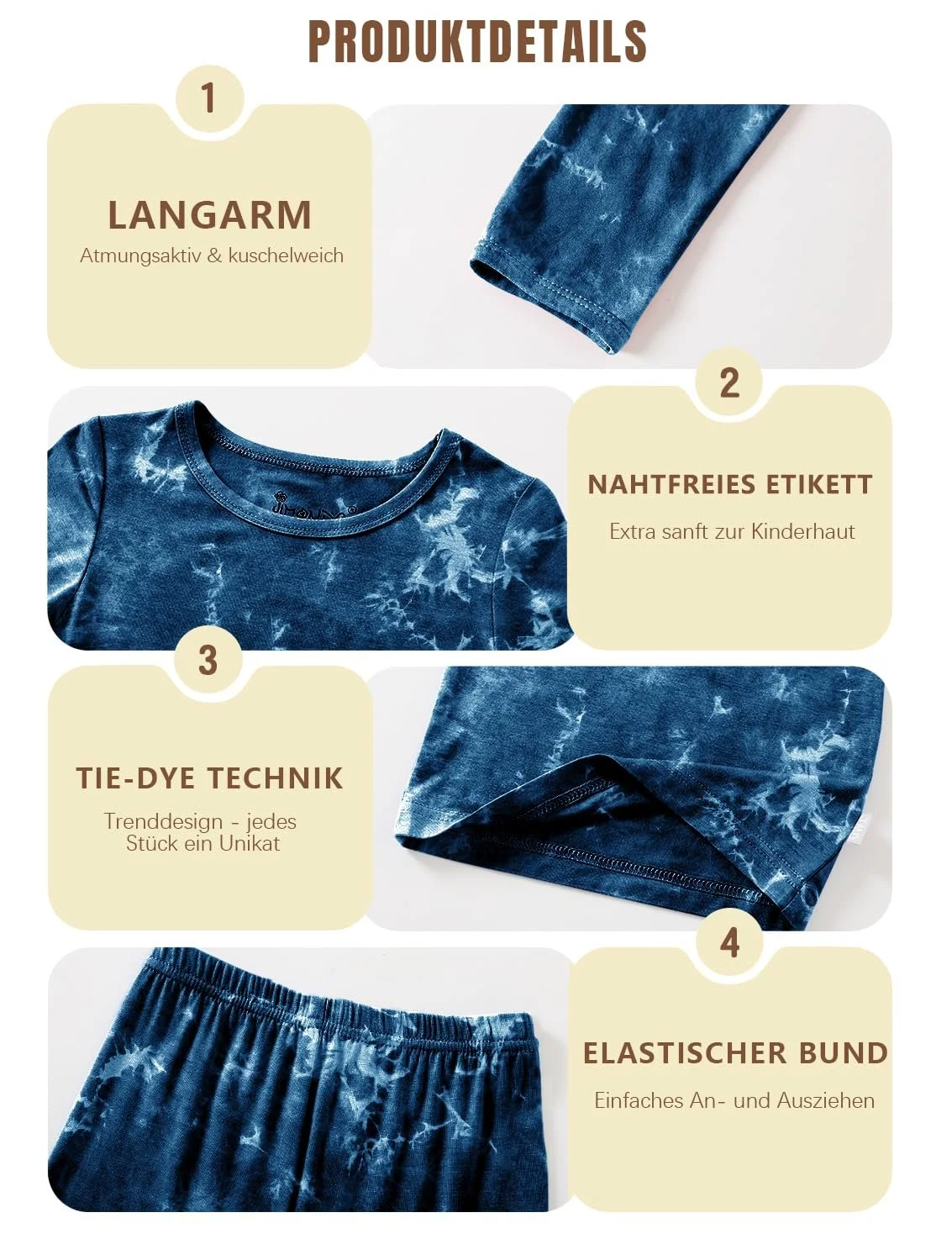 Комплект піжами Jimonda для хлопчиків, з довгими рукавами, 2 частини, фото №3