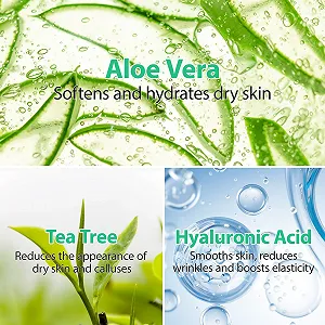 Крем для ног и рук Urea Cream 40% с алоэ вера, чайным деревом и маслом жожоба 3,52 унции synthetic.ua - Фото 1