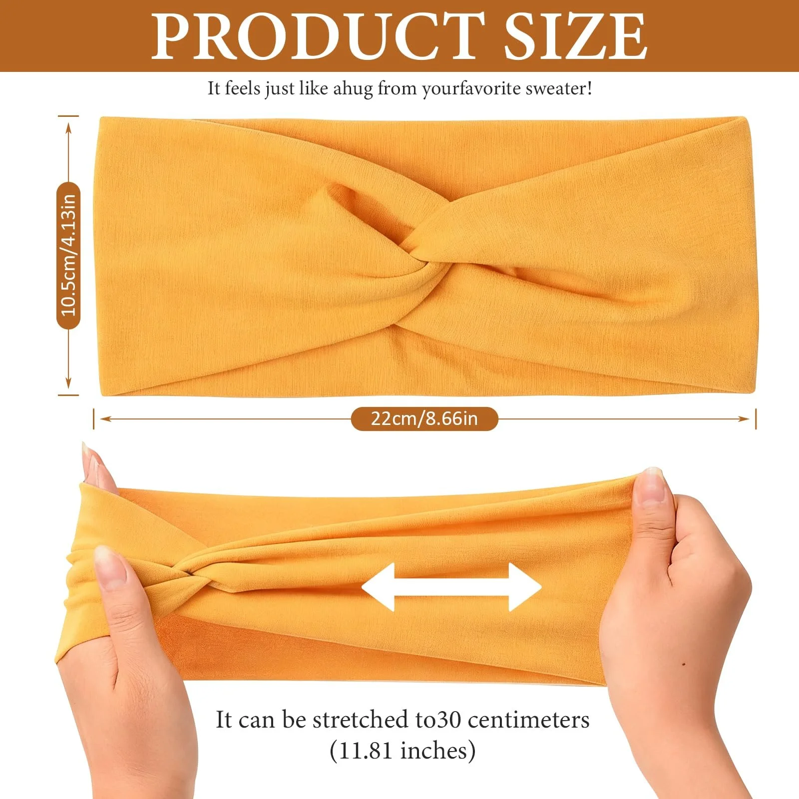 Жіноча широка пов'язка для волосся, фото №2