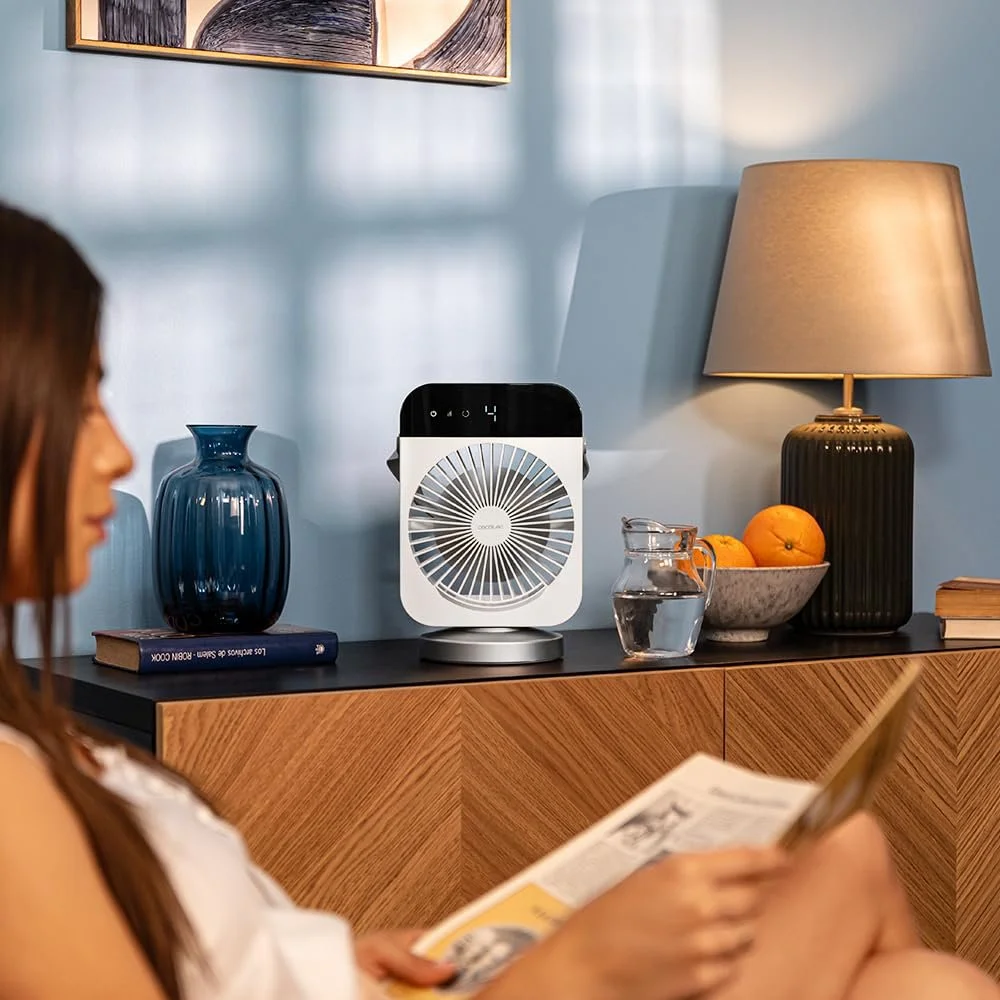 Настільний охолоджувач повітря Cecotec EnergySilence 600 DeskChill Smart Rotate 10 Вт 300 мл 4 швидкості Таймер LED-підсвітка 7 кольорів, фото №4