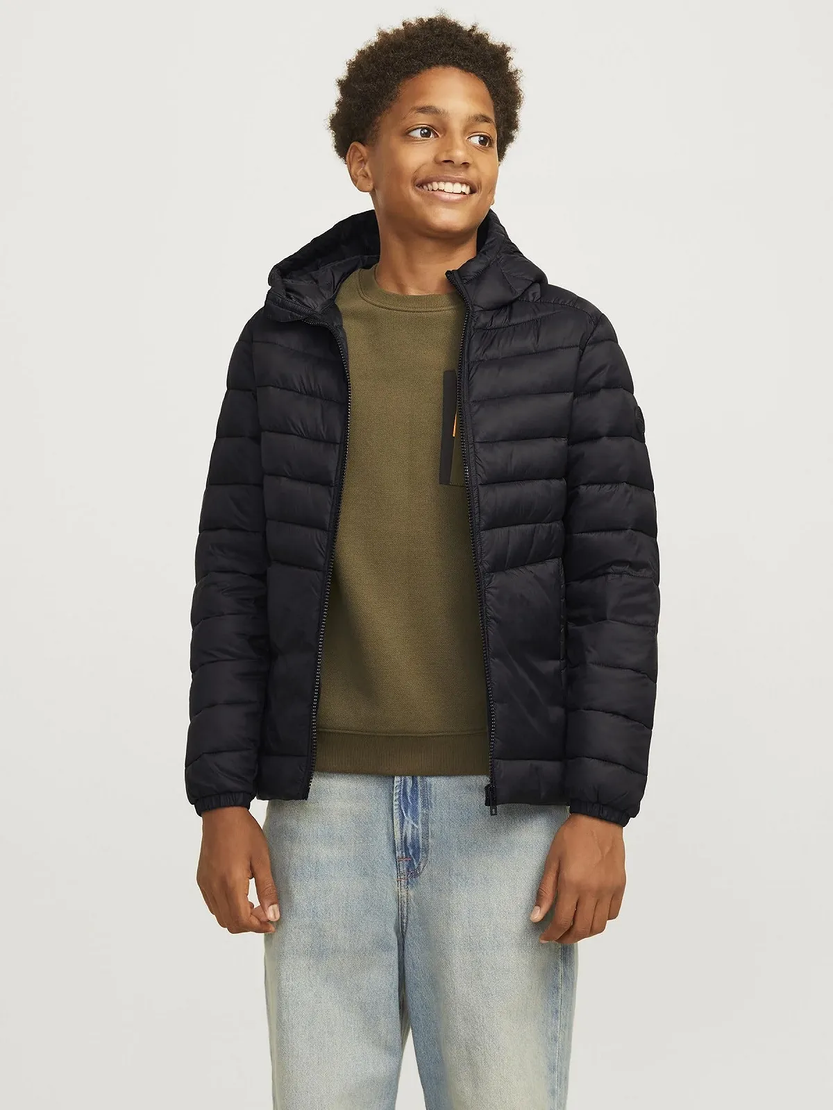Куртка стьобана JACK & JONES Boys Jjesprint Puffer Hood Noos Mni, фото №2
