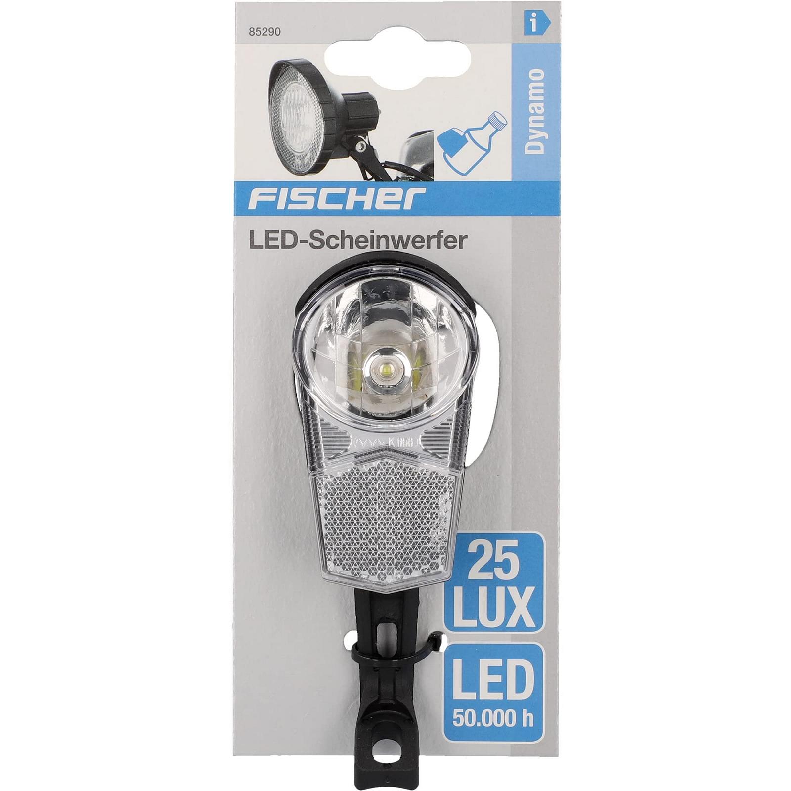Динамо-фара FISCHER LED 25 люкс Чорний, фото №5