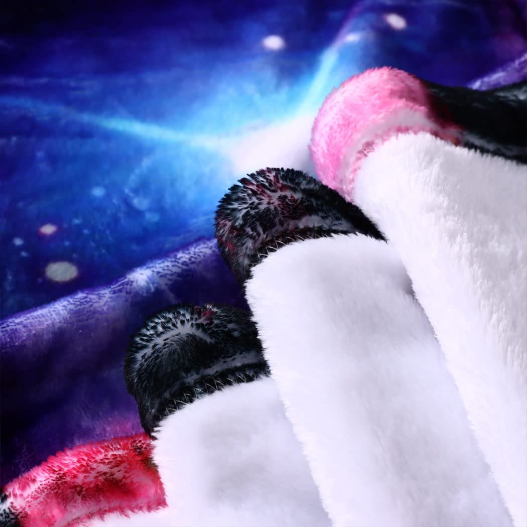 Покривало Violetpos Фланель М'яка Тепла Зручна Флісова Для дивану Сова Місяць Фіолетова Галактика Всесвіт Тварина 150 x 200 см, фото №6 Покривало Violetpos Фланель М'яка Тепла Зручна Флісова Для дивану Сова Місяць Фіолетова Галактика Всесвіт Тварина 150 x 200 см, фото №6