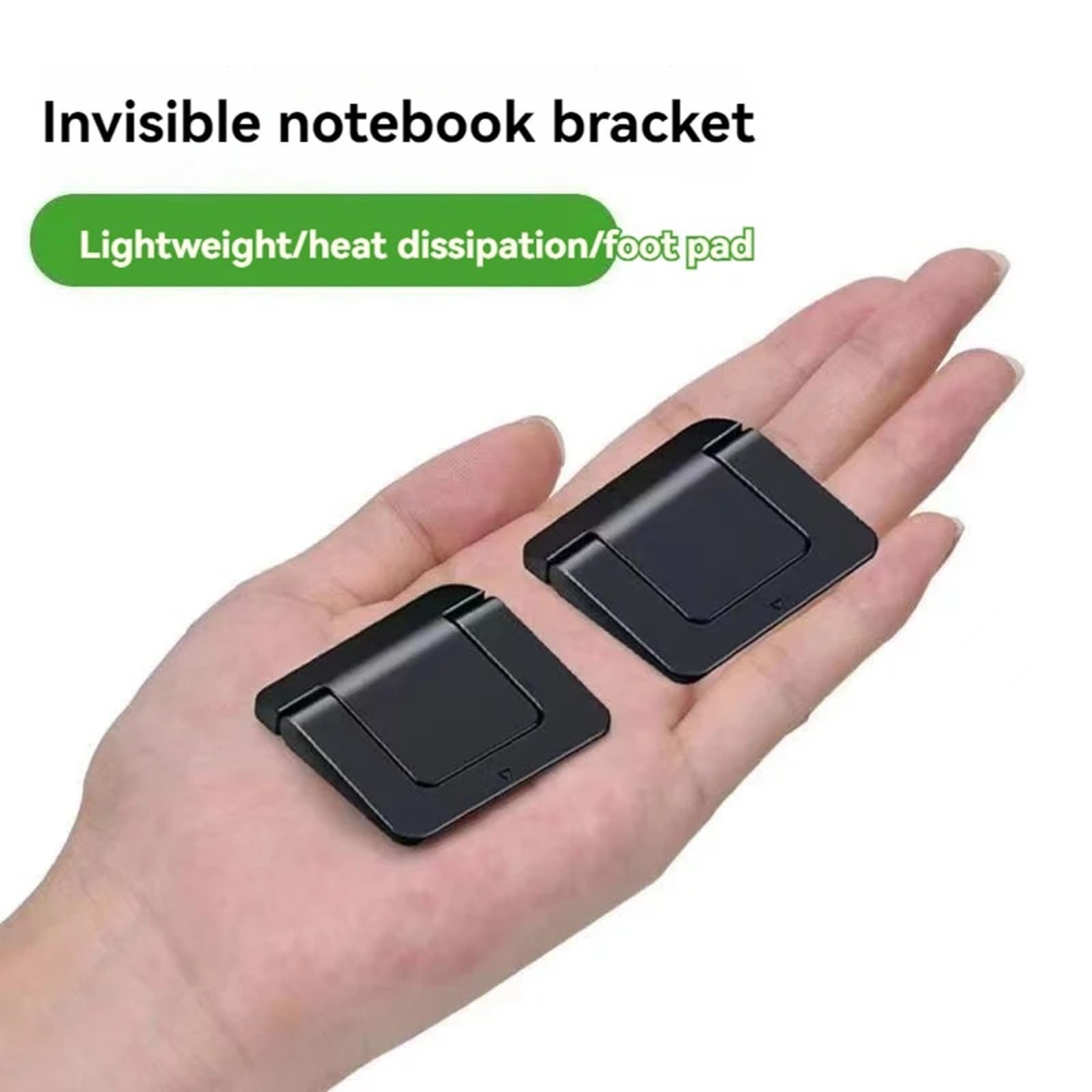 Портативная подставка для ноутбука Алюминиевая складная с регулировкой высоты Держатель для ноутбука Аксессуары для термостойкой подставки Упаковка из 2 штук, фото №6