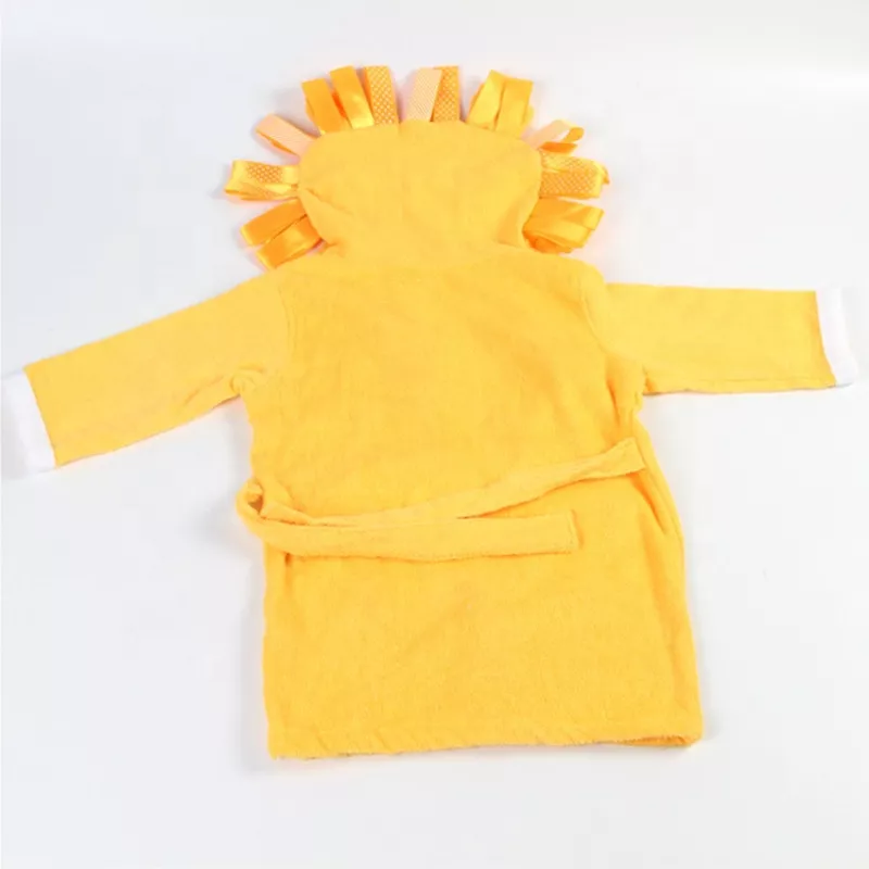 Детский Халат Lovely Svi Банный с Капюшоном Махровый Хлопок L Лев, фото №6