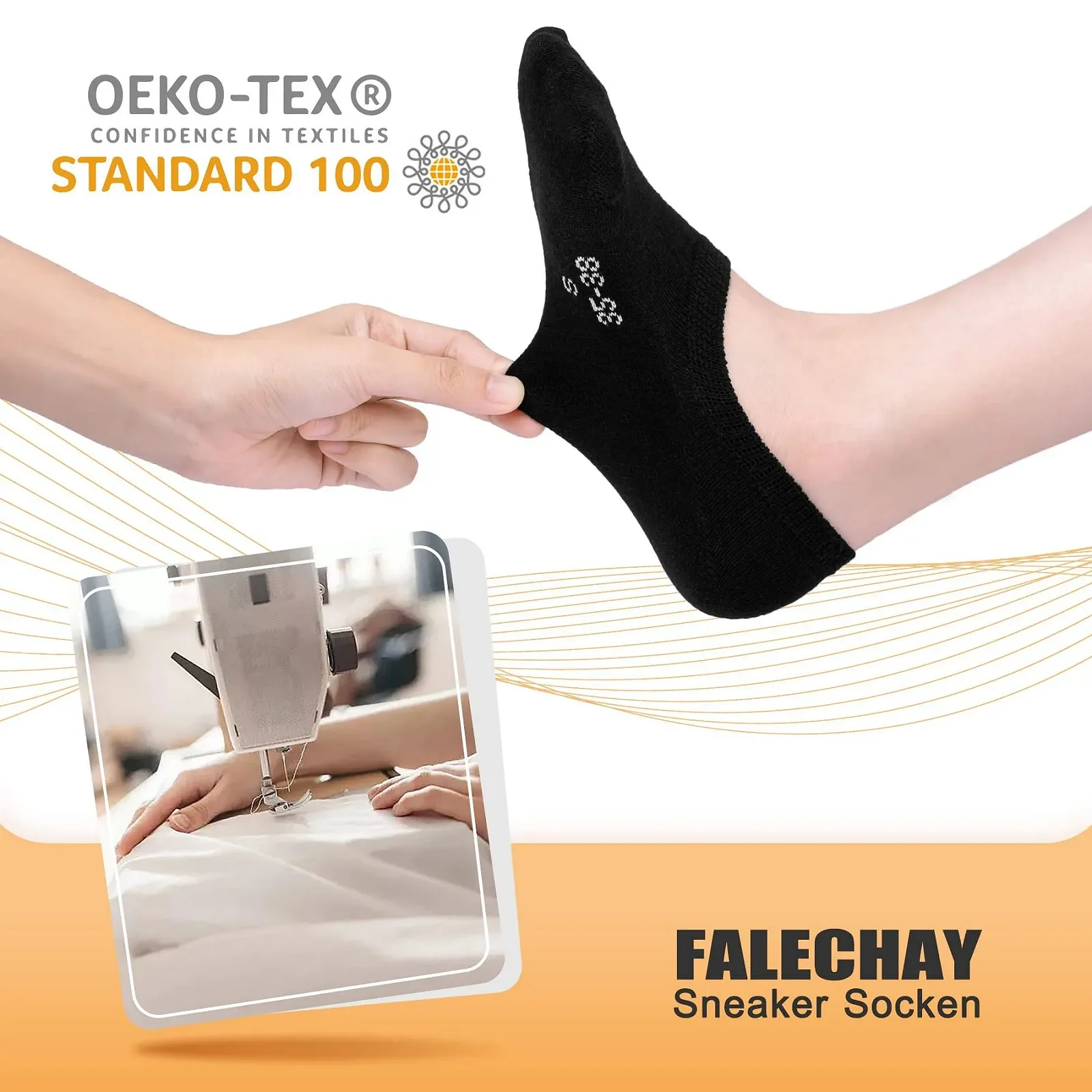 Носки Trainer Unisex Черный / Белый / Серый / Телесный Размеры EU 35–38, 39–42, 43–46 (8 пар), фото №5