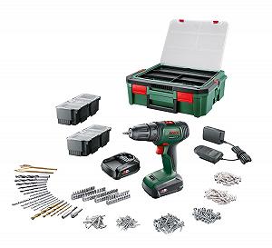 Купить Дрель Bosch UniversalDrill 18 (2 батареи 1.5Ah + SystemBox + 241 аксессуар) - Фото 1 Дрель Bosch UniversalDrill 18 (2 батареи 1.5Ah + SystemBox + 241 аксессуар) - Фото 1