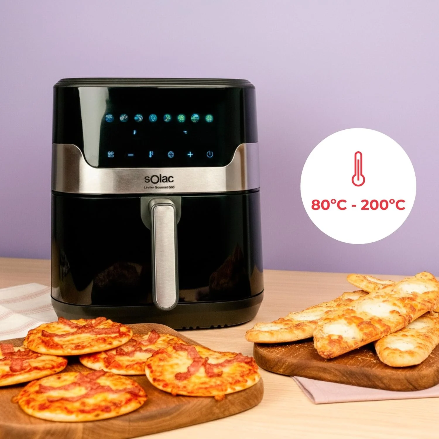 Мультипіч Solac Léviter Gourmet G80 8 л 1700 Вт 8 програм, фото №5 Мультипіч Solac Léviter Gourmet G80 8 л 1700 Вт 8 програм, фото №5