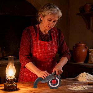 Точилка для ножей и фрез ручная с регулировкой угла черная synthetic.ua - Фото 1