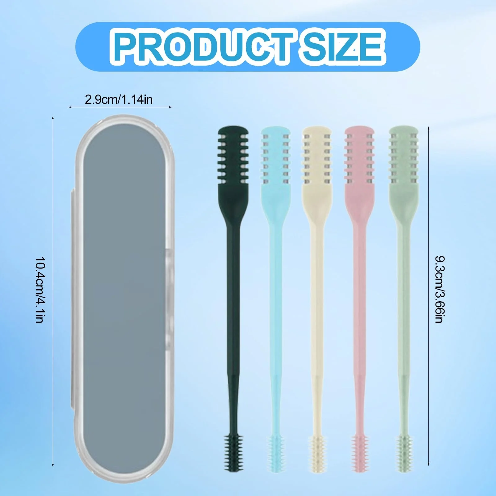 Набір QTTRPCU 10шт. 2-в-1 Тример для носу 360° Поворотний Миється для видалення волосся з ніздрів (5 кольорів), фото №6