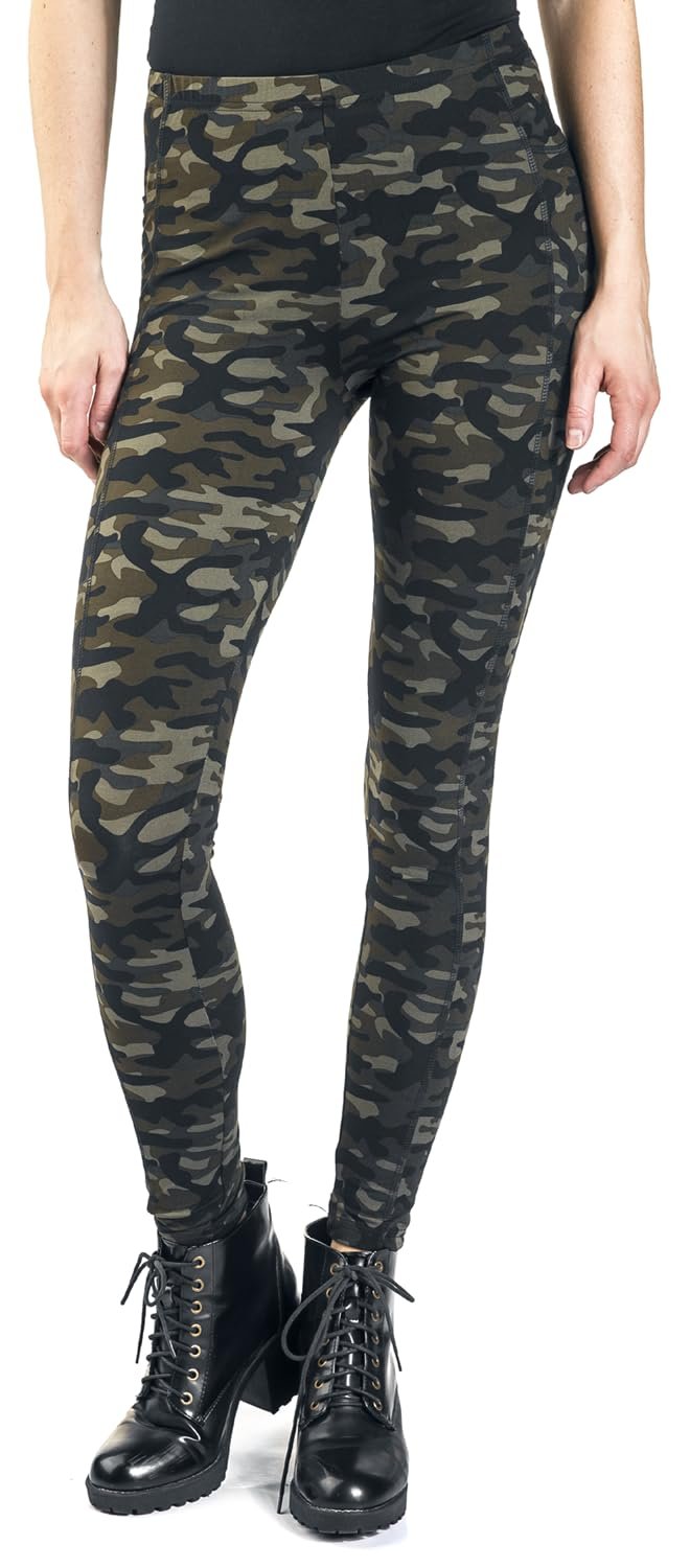 Леггинсы Rock Rebel Olive Camo с боковыми карманами, фото №7
