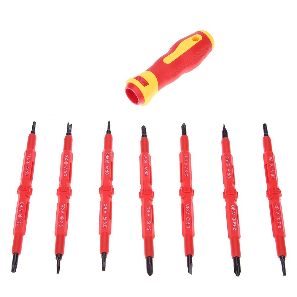 Набір викруток seawang Insulated Multi Screw Head Type Electrician 8 шт. CR-V, фото №6
