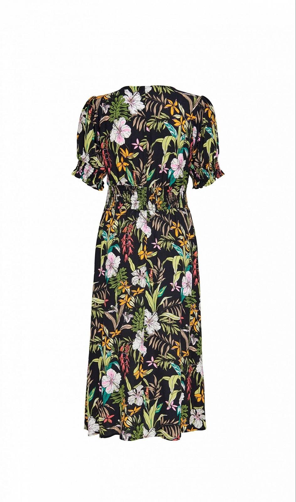 Сукня ONLMARS 2/4 MIDI DRESS WVN 15226567 Tap Shoe-JUNGLE FLOWER ONLY Чорний S, фото №2