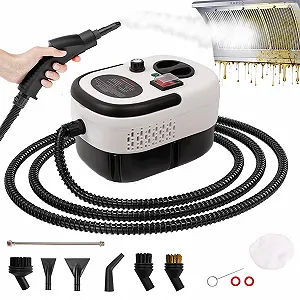 Пароочиститель ручной 2500 W 1.2 л 6 уровней 3 бар портативный - Фото 1