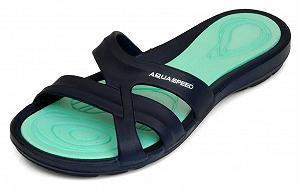 Шльопанці Aqua Speed PANAMA 6601 Темно-синій, бірюзовий  42 synthetic.ua - Фото 1