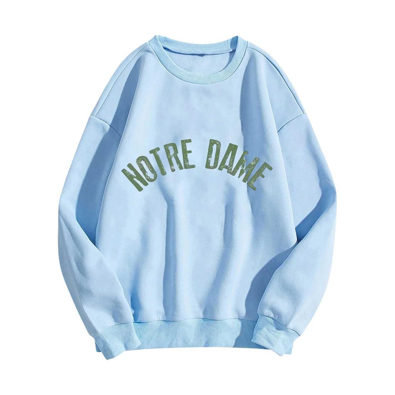 Свитшот Qzeanxy Oversized Basic Длинный рукав Однотонный, фото №1