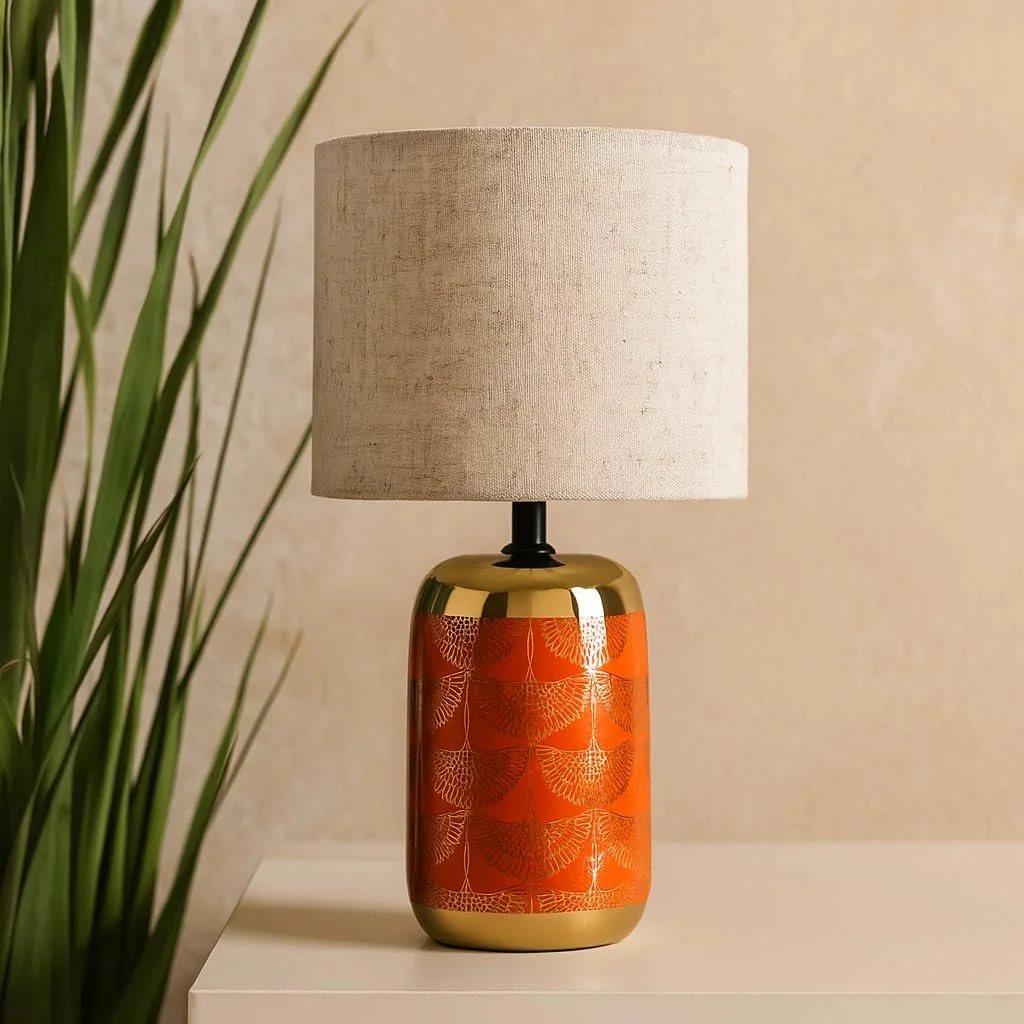 Настільна лампа Luxus Rome H 33 x Діаметр 18 E14 Кераміка Синій, фото №6