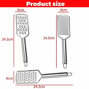 Набор терок из нержавеющей стали 3 шт. ручно synthetic.ua - Фото 1