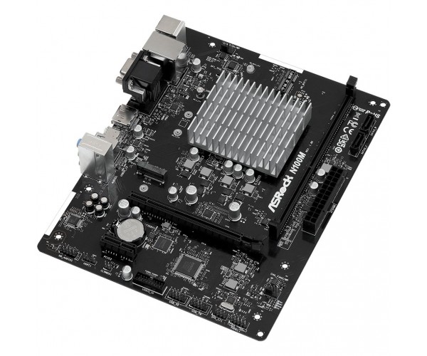 Материнська плата ASRock N100M Quad-Core N100 3.4GHz, 1xDDR4 DIMM VGA/HDMI/DP 1*PCIe, 2xSATAIII M.2, GLan mATX, фото №3