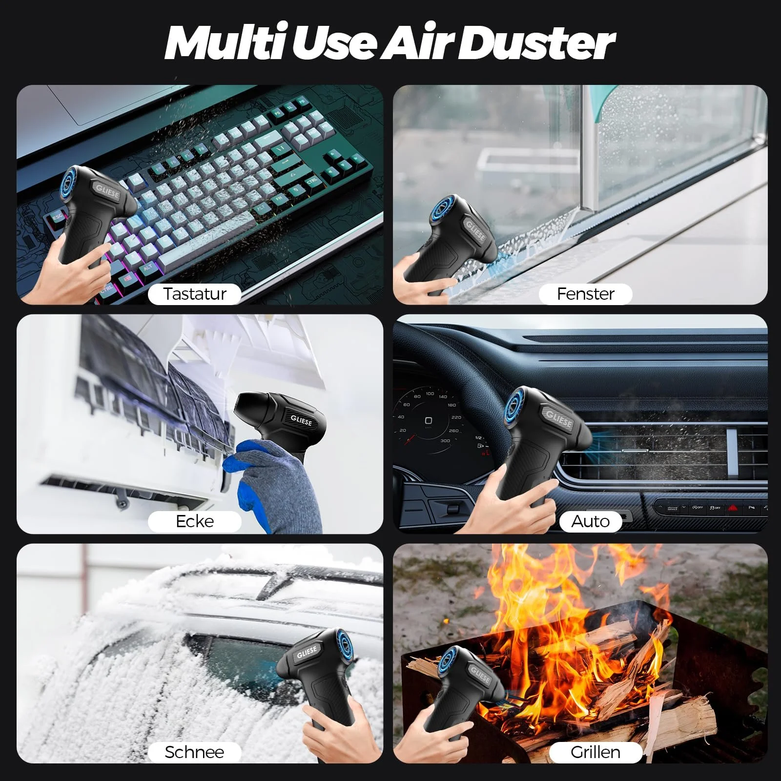 Електрична повітродувка Gliese Airwhizz 200,000 RPM 8000 mAh, фото №9 Електрична повітродувка Gliese Airwhizz 200,000 RPM 8000 mAh, фото №9