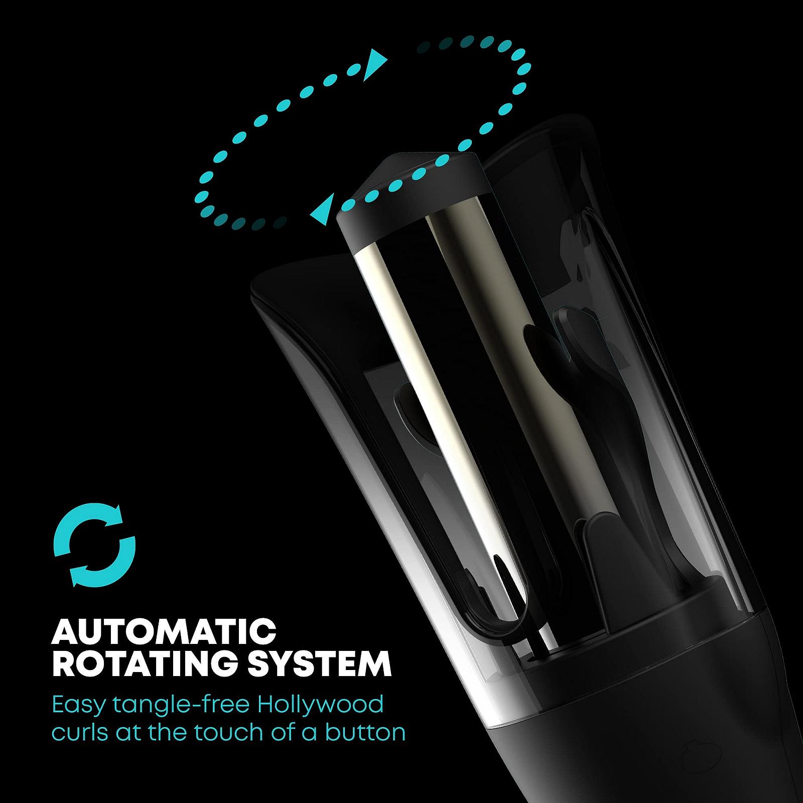Автоматична керамічна плойка REVAMP Hollywood Wave 28 мм іонна технологія, фото №3