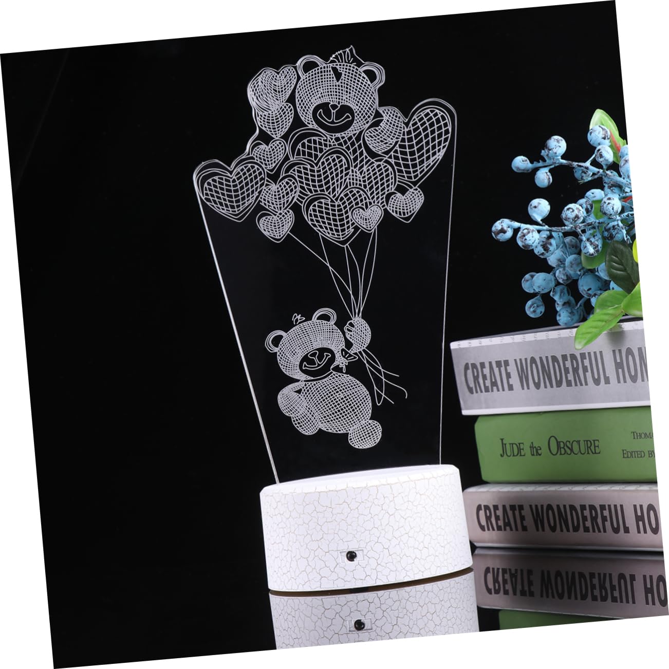 Лампа COOLHIYA Романтическая Настольная Лампа Ночник с Пультом Дистанционного Управления LED, фото №4