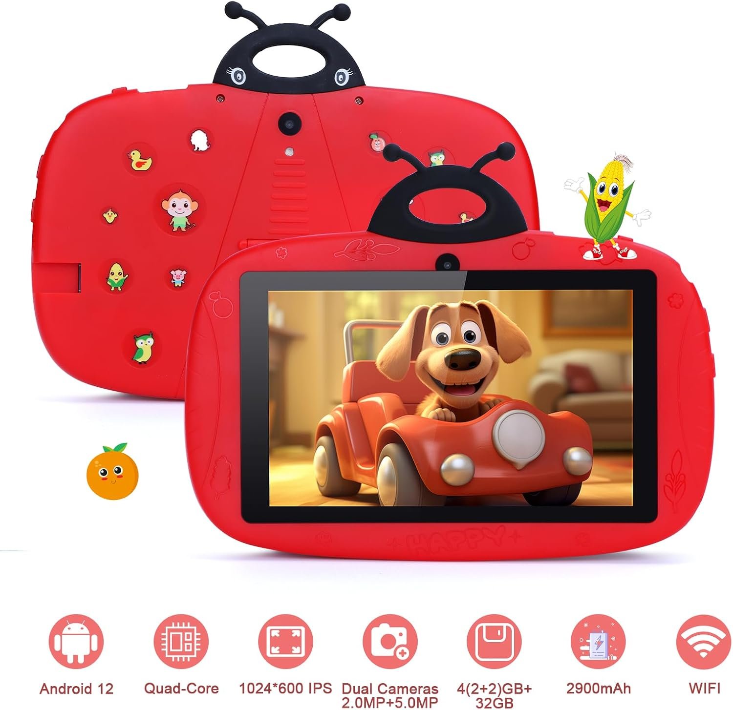 Планшет 7" C idea CM76 (2+2)/32Gb Android 12 Красный, фото №2