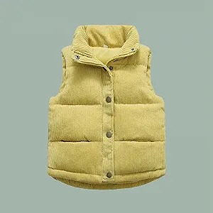 Жилет стеганый однотонный детский synthetic.ua - Фото 1