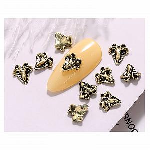 Стрази Золоті 10 шт для DIY, 3D металеві заклепки, ретро панк - Фото 1