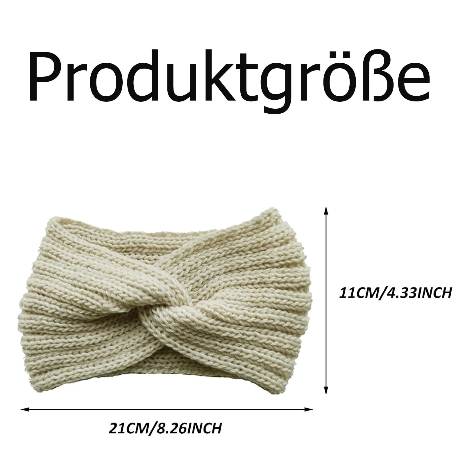 Набір із зимових в'язаних пов'язок для жінок, фото №2
