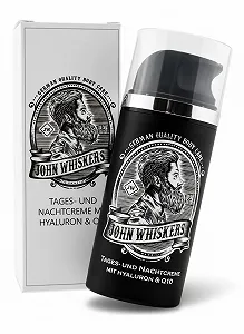 Крем для обличчя John Whiskers Day and Night Cream Hyaluronic and Q10 для чоловіків - Фото 1