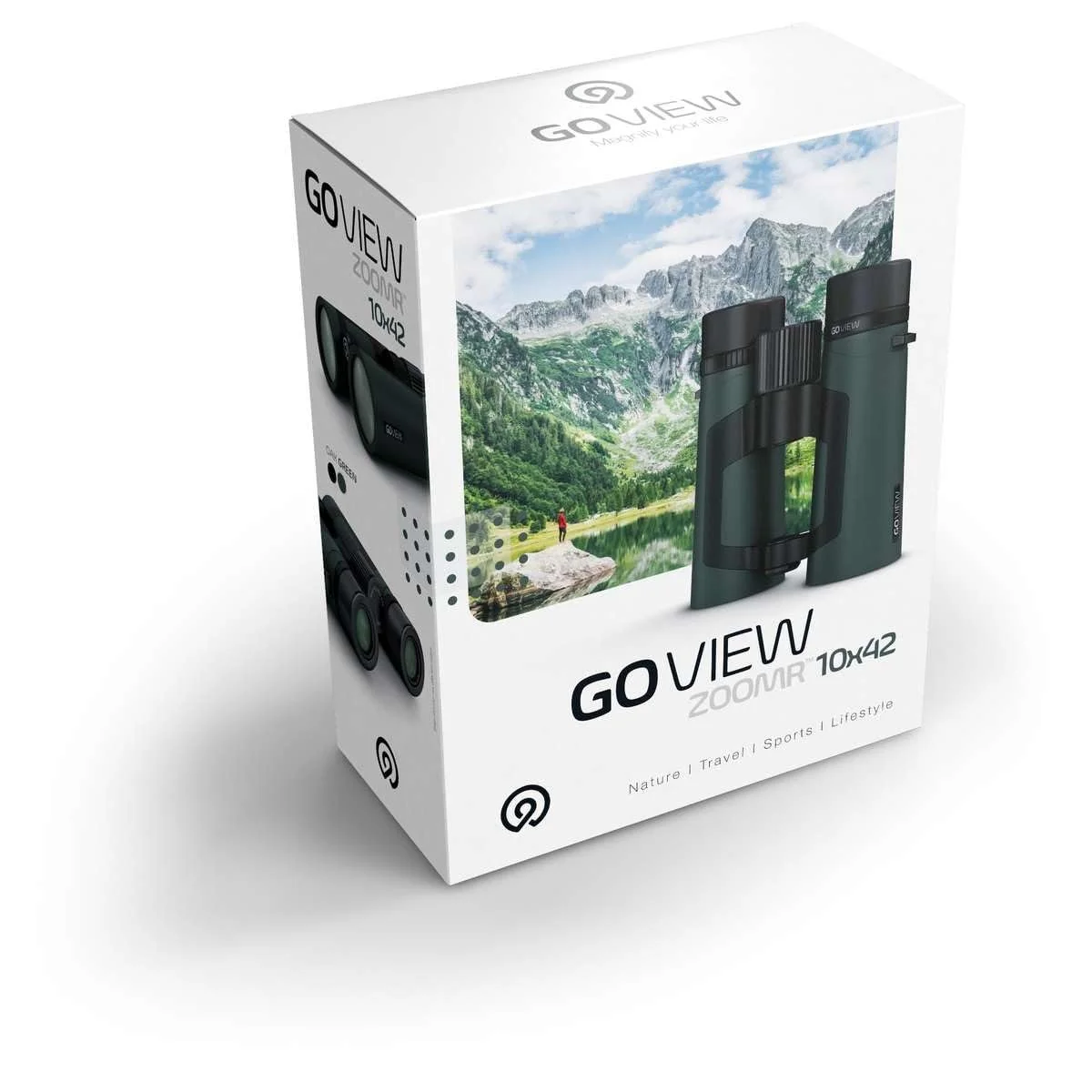 Бінокль GoView ZOOMR 10x42 Oak Green, фото №4