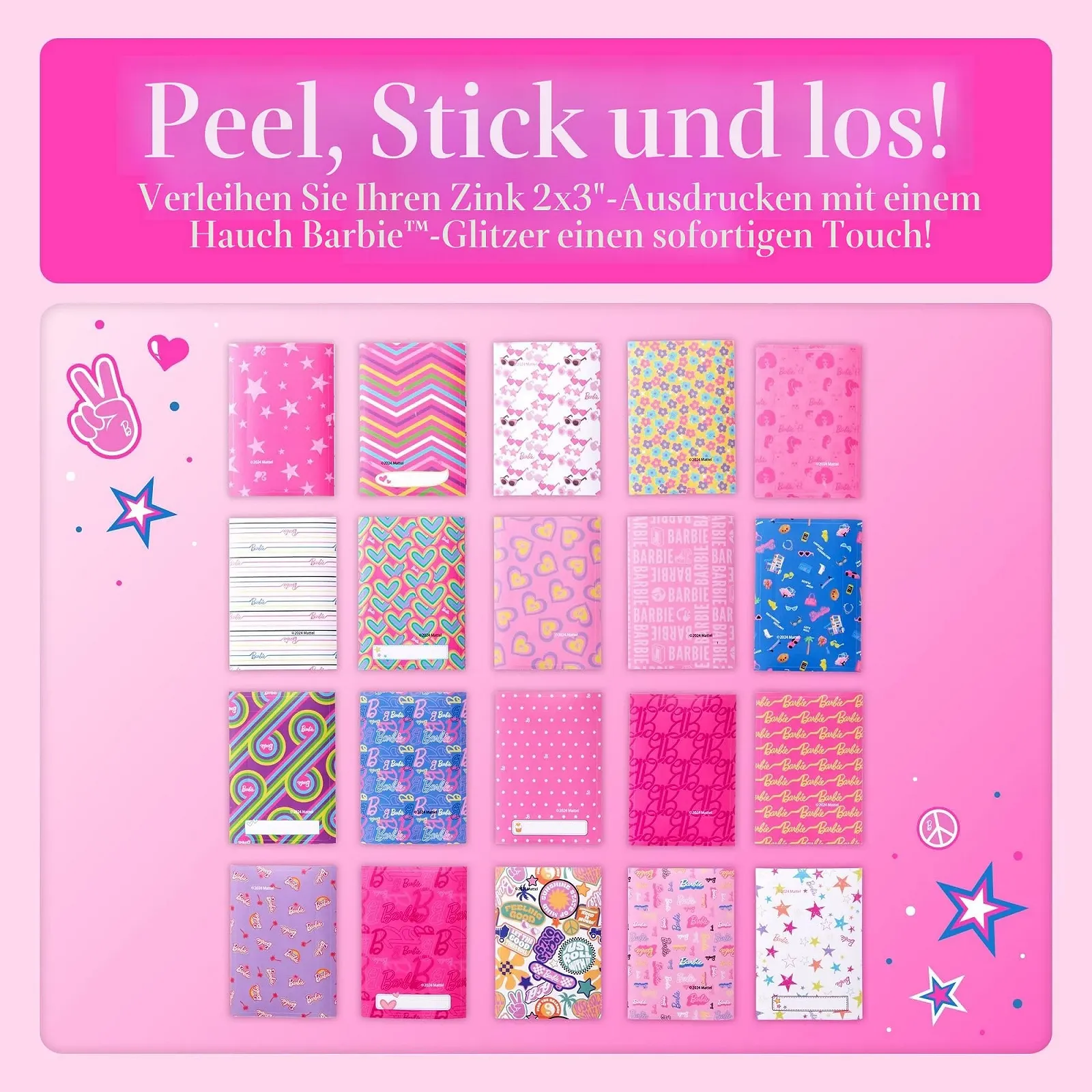 Фотокамера мгновенной печати Kodak x Barbie Printomatic Подарочный набор Розовый, фото №5