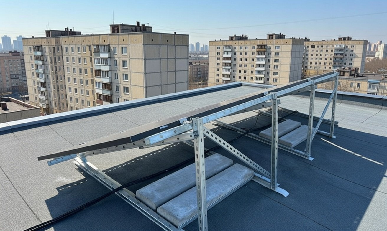 Профіль для кріплення сонячних панелей оцинкований 41х41х10х1,5х6000 мм, фото №2