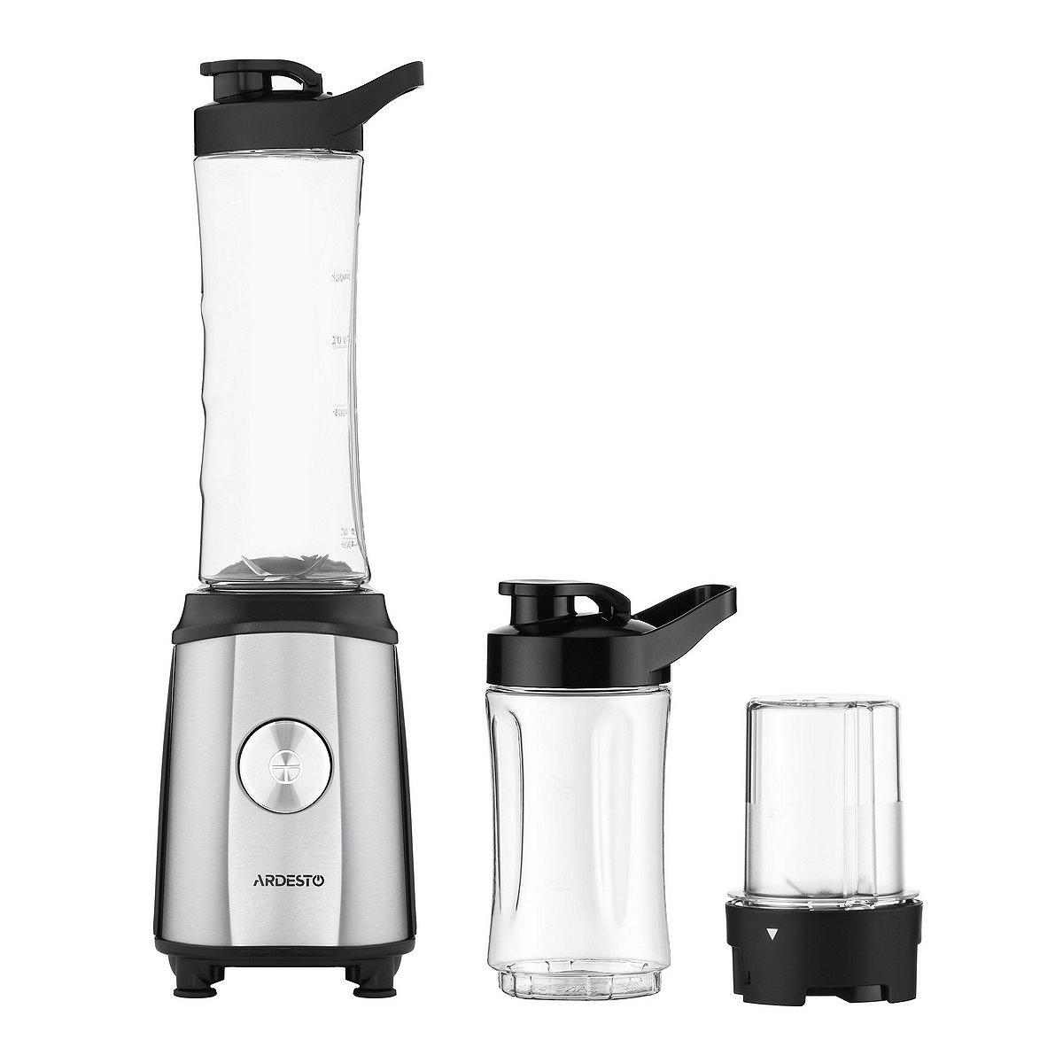 Блендер для смузі Ardesto SBG-F350, 350Вт,2в1, пляшка 600мл 300 мл кавомолка чорно-сріб, фото №10 Блендер для смузі Ardesto SBG-F350, 350Вт,2в1, пляшка 600мл 300 мл кавомолка чорно-сріб, фото №10