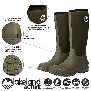 Мужские резиновые сапоги Lakeland Active Rydal из неопрена synthetic.ua - Фото 1