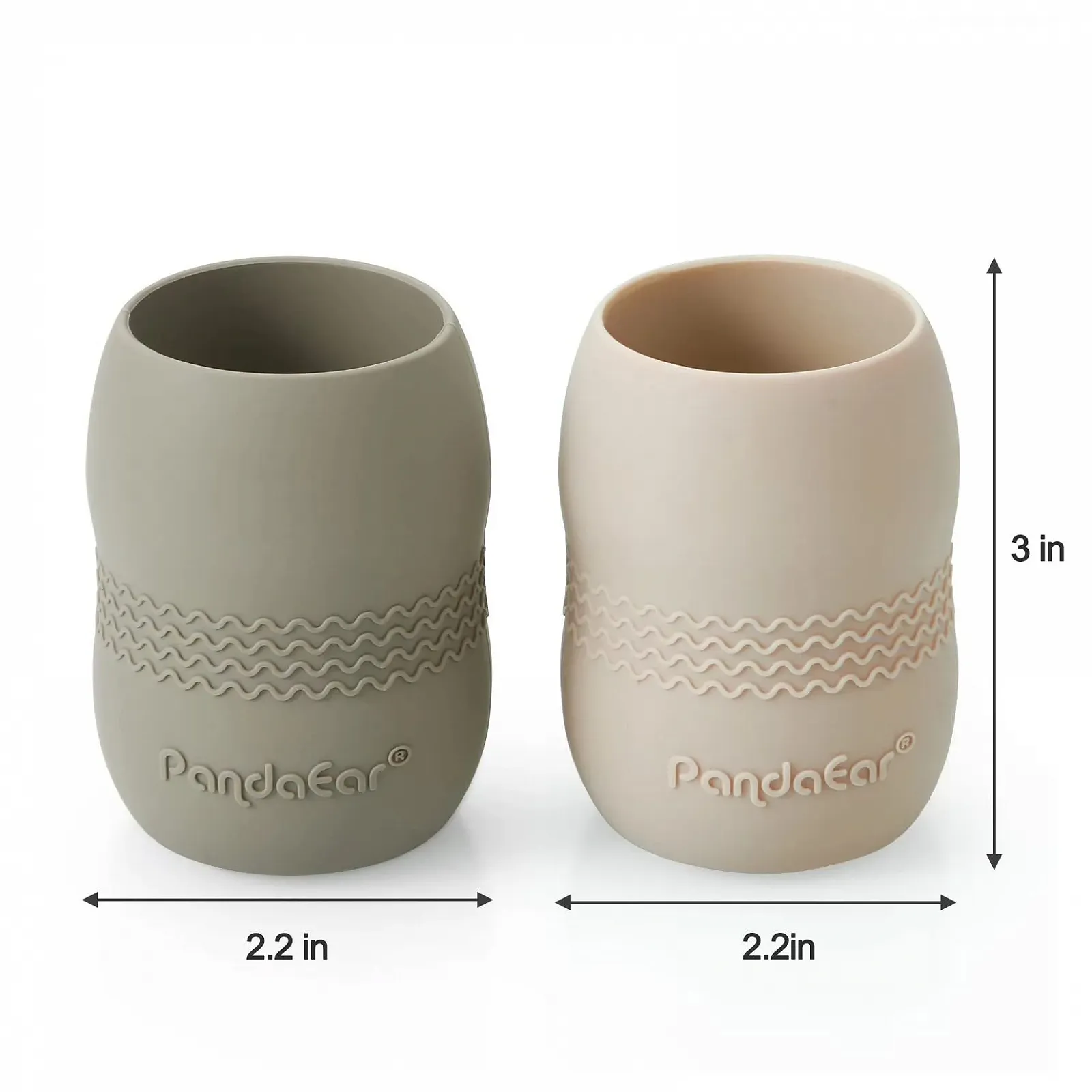 Набір дитячого посуду PandaEar Силікон: 2 дитячі тарілки з присоскою, 2 дитячі ложки, 2 виделки та 2 дитячі чашки, фото №6 Набір дитячого посуду PandaEar Силікон: 2 дитячі тарілки з присоскою, 2 дитячі ложки, 2 виделки та 2 дитячі чашки, фото №6