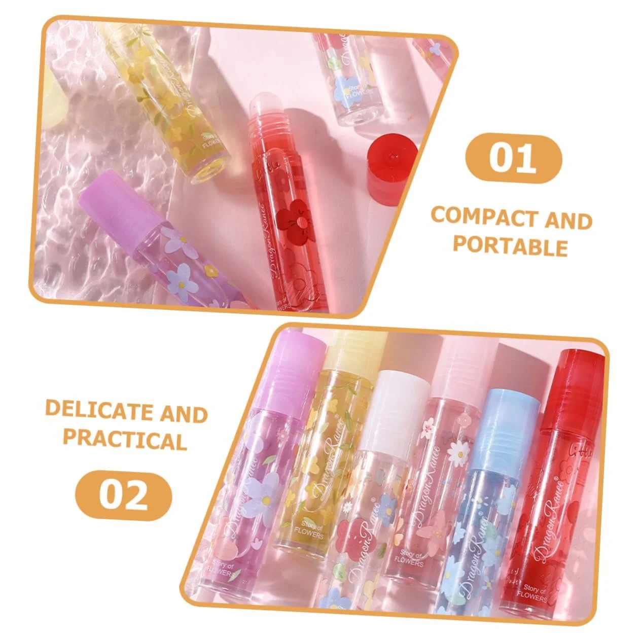 Олія для губ DOITOOL Роликовий аплікатор Прозора Основа, 6 шт, фото №5 Олія для губ DOITOOL Роликовий аплікатор Прозора Основа, 6 шт, фото №5