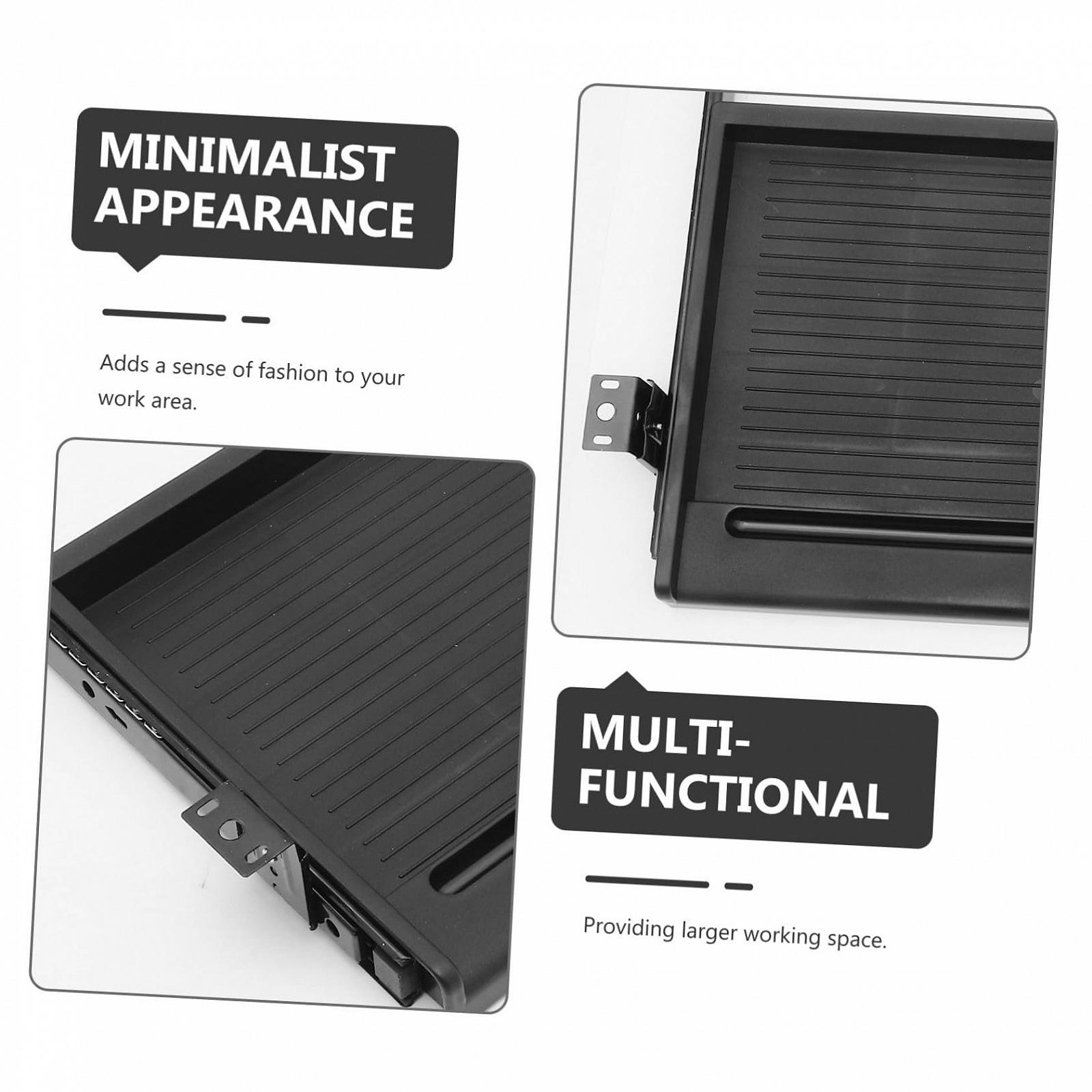 Висувна Підставка для Клавіатури Підстільна з Міцною Металевою Направляючою, Просте Збирання, Компактний, Міцний, фото №5