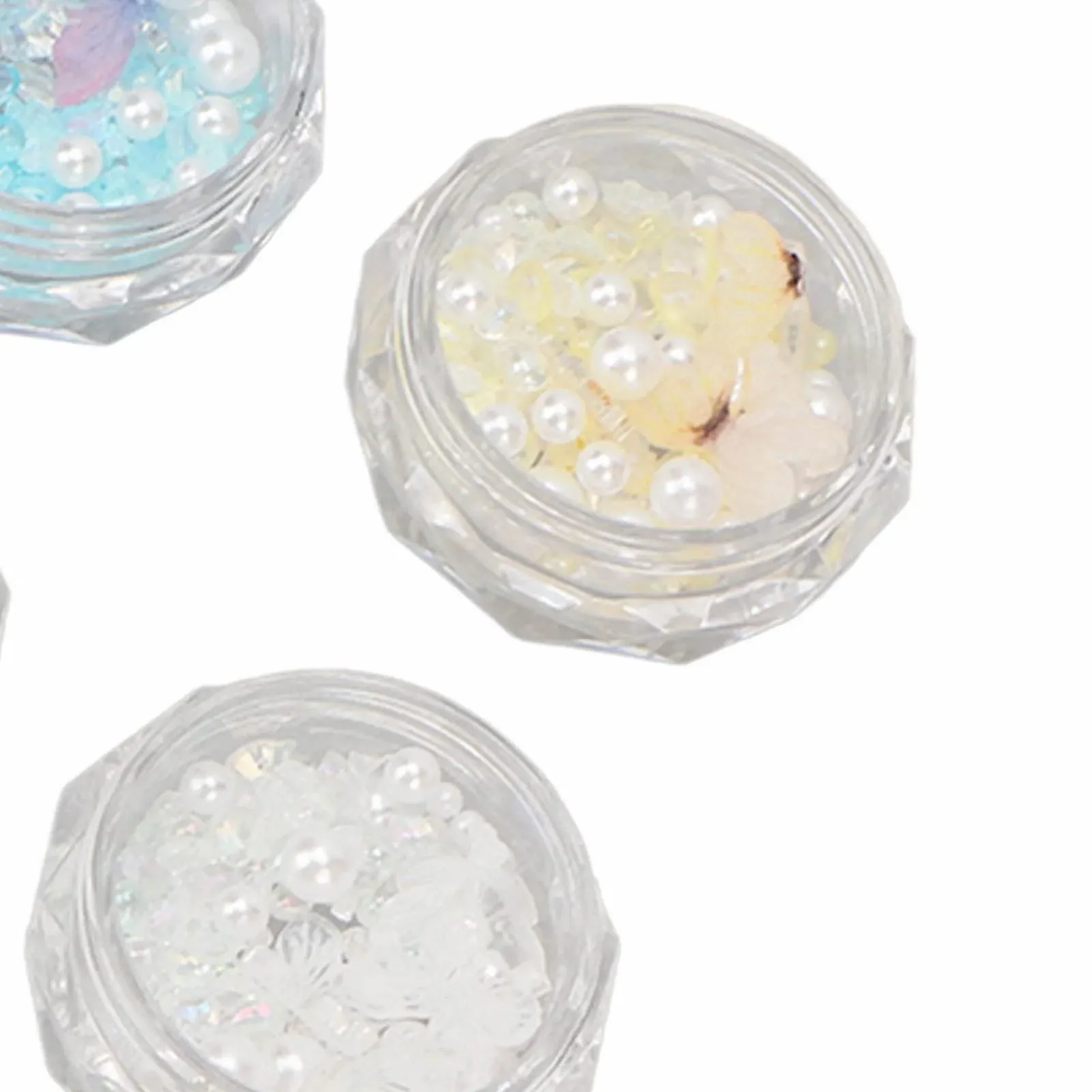 Набір прикрас для нігтів 3D Метелик Harz 6 коробок, штучні перли, фото №8