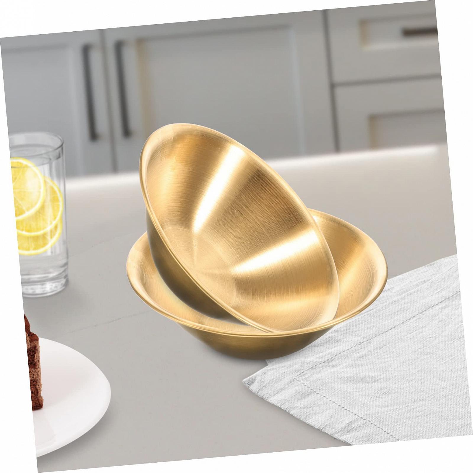 Миска YARNOW, 4 шт., для салата, мытья фруктов, рамена, из нержавеющей стали, супа, посуда для мороженого, нержавеющая сталь, фрукты, фото №6
