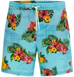 Чоловічі пляжні шорти GUESS / Блакитні / Розмір M - Фото 1