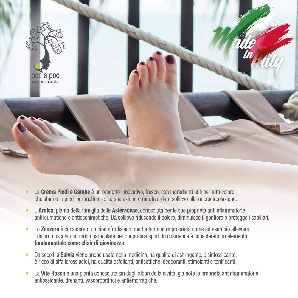 Крем для ног и стоп POC A POC с экстрактами красного винограда, арники и имбиря, 100 мл, фото №5