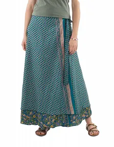 Довга спідниця з запахом Поліестер - Фото 1