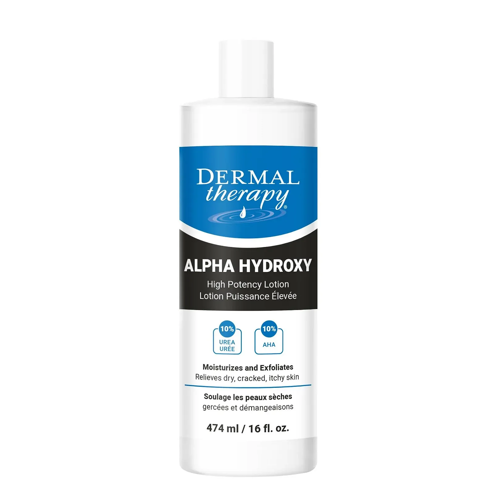 Лосьйон Dermal Therapy Alpha Hydroxy High Potency - Зволожуючий та відлущуючий засіб для сухої шкіри 10% сечовини, фото №1